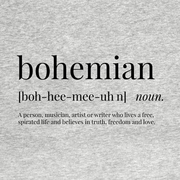 Bohemian Definition by definingprints